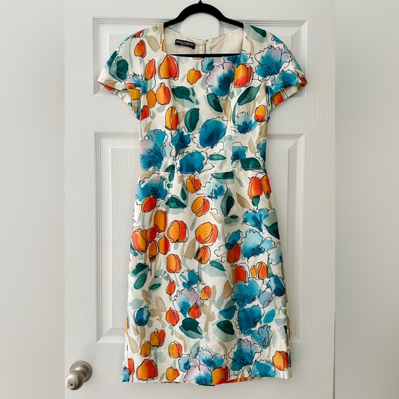 Dolce & Gabbana Dresses & Skirts - Dolce & Gabbana Watercolor Floral Sheath Dress